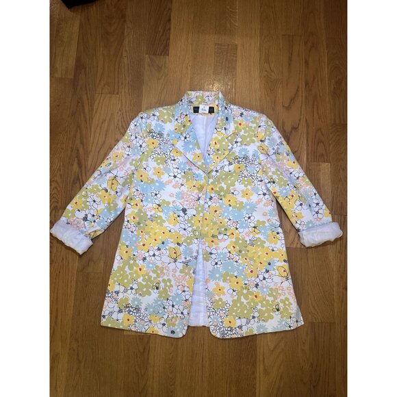 Floral Harvé Benard Blazer Size 12 - Picture 3 of 10